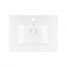 Раковина Qtap Albatross 600х470х180 White з донним клапаном QT01113060CW