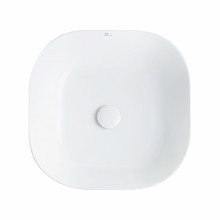 Раковина-чаша Qtap Kolibri 430х430х150 White з донним клапаном QT1011K396W