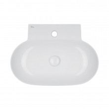 Раковина Qtap Cardinal 565х400х130 White с донным клапаном QT0411K177W