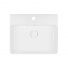 Раковина Qtap Nando 500х420х130 White з донним клапаном QT1211K404AW