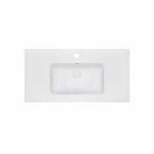 Раковина Qtap Albatross E49 1000х490х200 White з донним клапаном QT01119100E49W