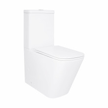 Унитаз напольный Qtap Tern Ultra Quiet безободковый с сиденьем Soft-Close QT17222175AUQ1W White